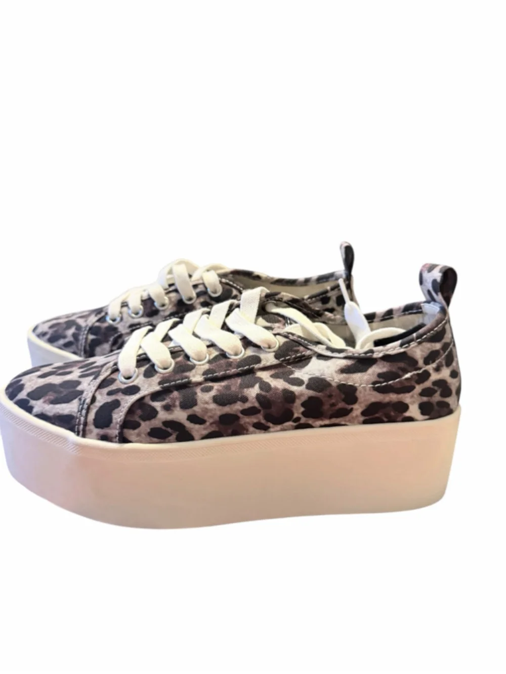 Women's AQUA Leopard Print Platform Sneakers